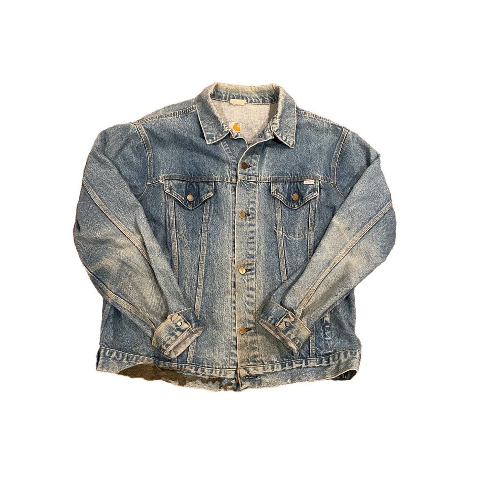 Vintage Rare Carhartt Levis Jean Jacket Outerwear Denim